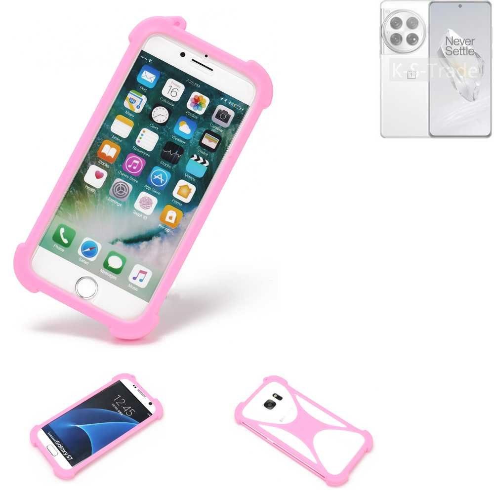 K-S-Trade Handyhülle für OnePlus 12, Handy Hülle Schutz Hülle Bumper Silikon Schutz Hülle Cover Case