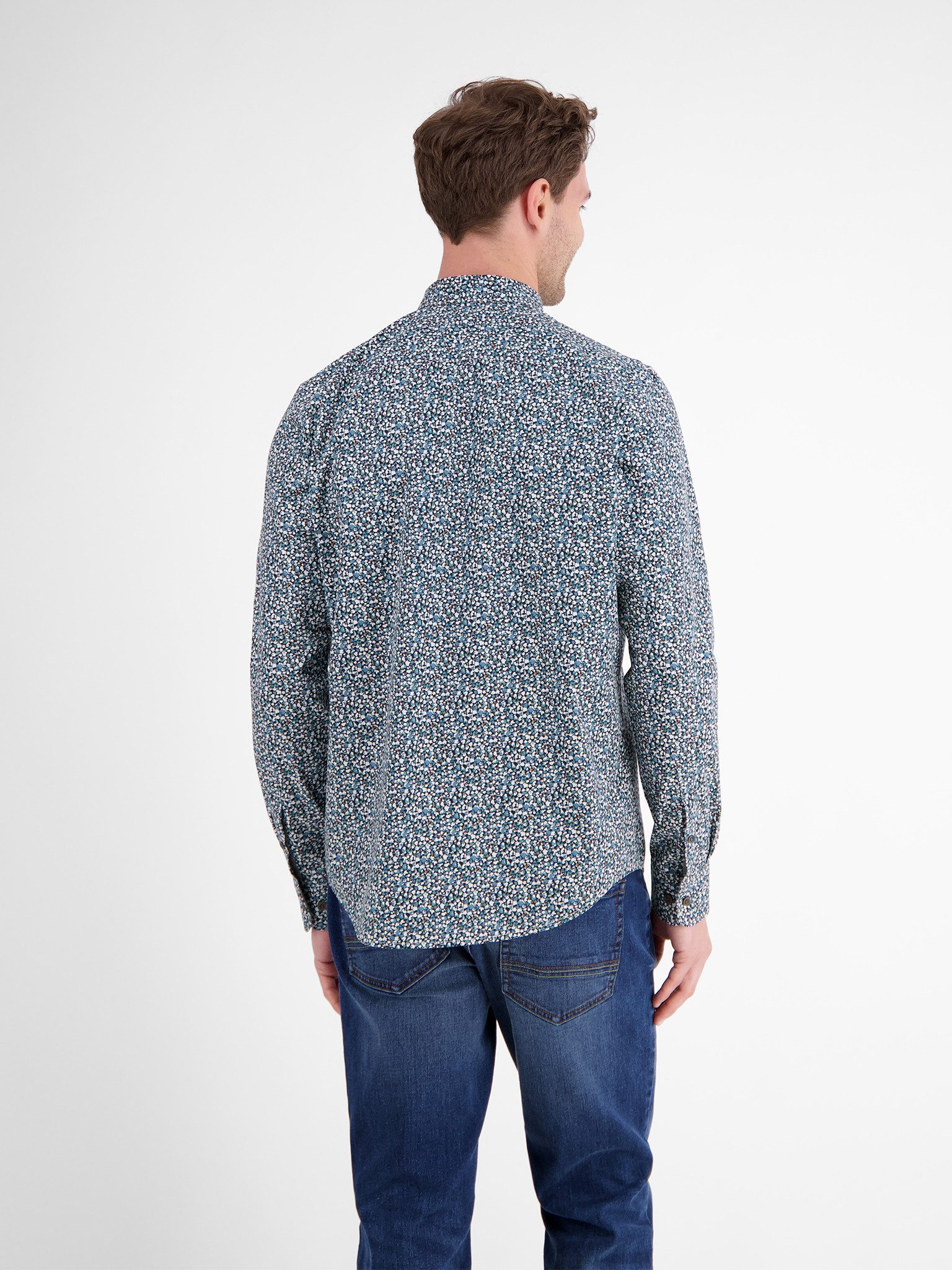 LERROS Langarmhemd mit All-Over Print günstig online kaufen