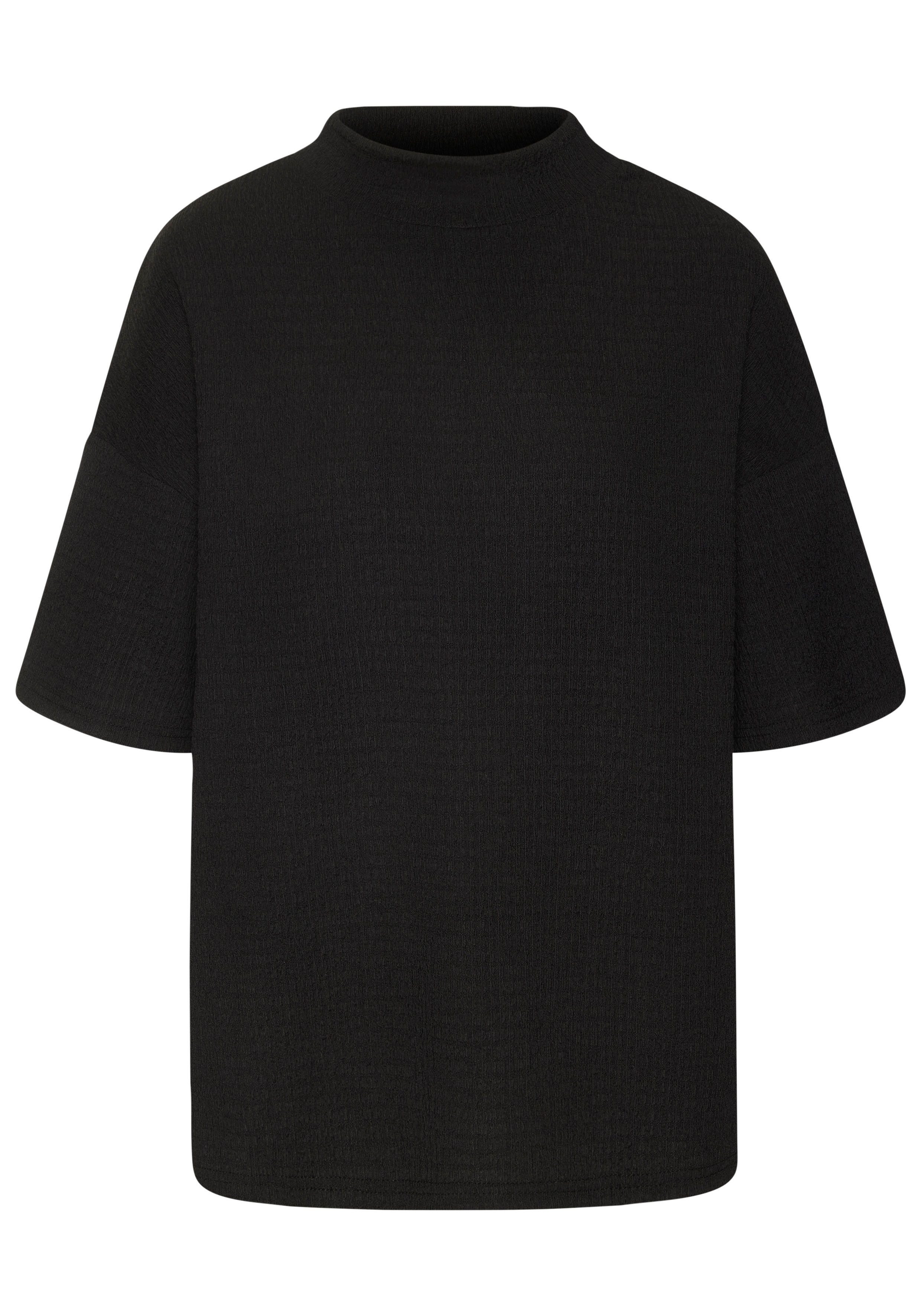 LASCANA Kurzarmshirt mit Stehkragen aus bügelfreier Crêpe-Qualität. € 29,99, (€ 29,99 pro 1 Stk).