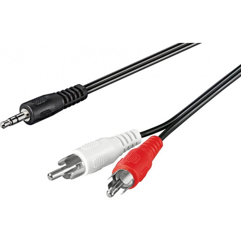 goobay 3,5mm auf StereoCinch Kabel 1,5m - Audio Kabel Elektro-Kabel