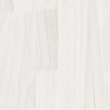 möbelando Sideboard Peseckendorf (B/H/T: 60x84x36 cm), aus Kiefer-Massivholz in Weiß