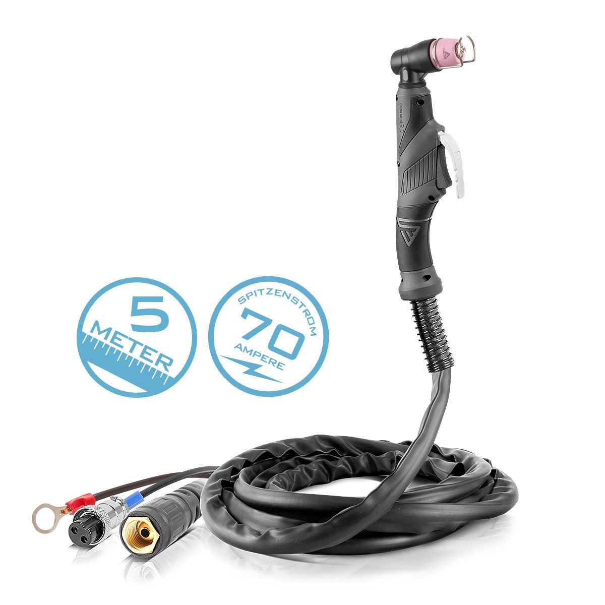 Elektrowerkzeug-Set Plasmabrenner P-60 mit 5m Schlauchpaket bis 70A