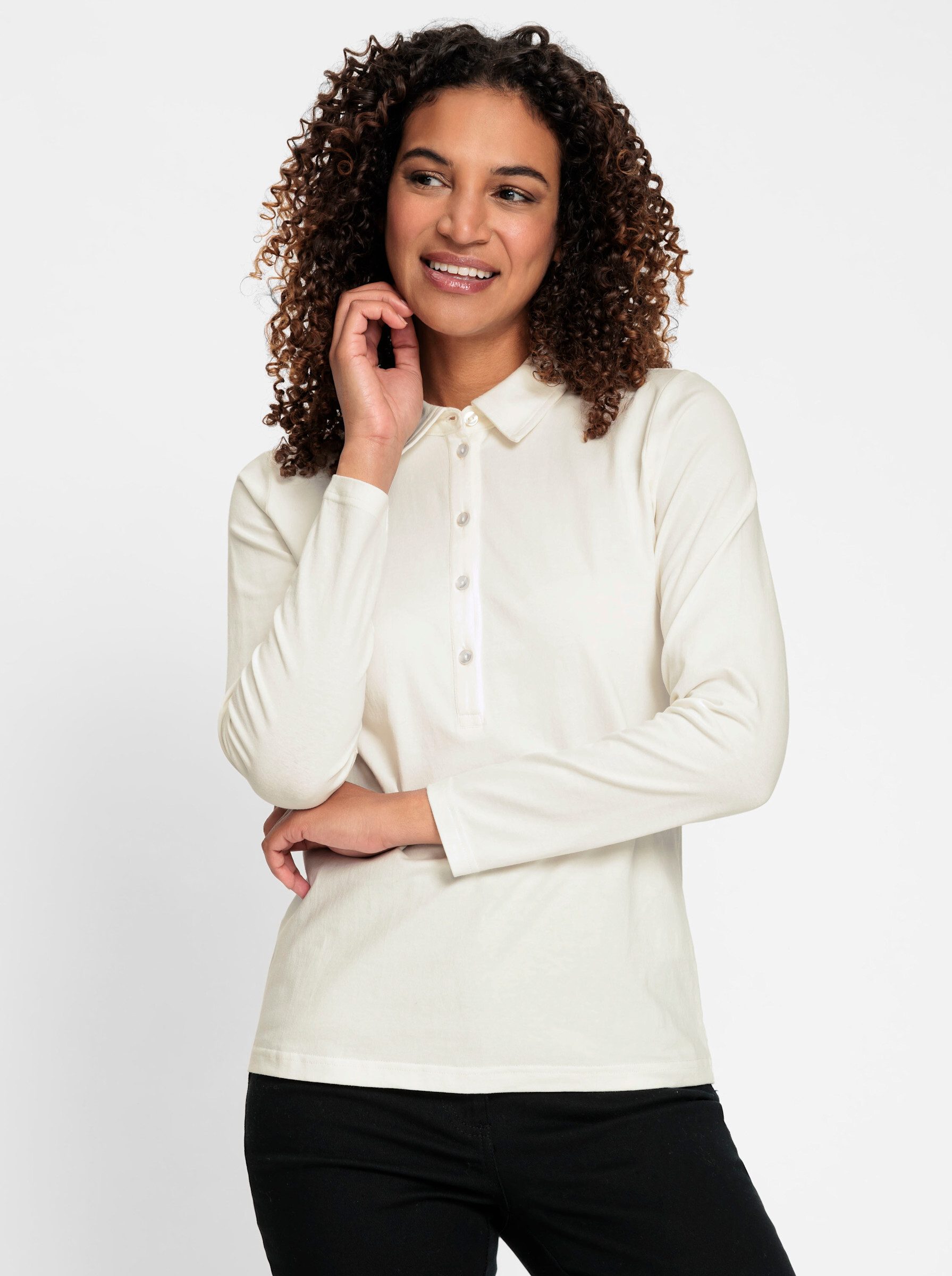 Casual Looks Poloshirt "Poloshirt" 1 Stk. tlg. günstig online kaufen