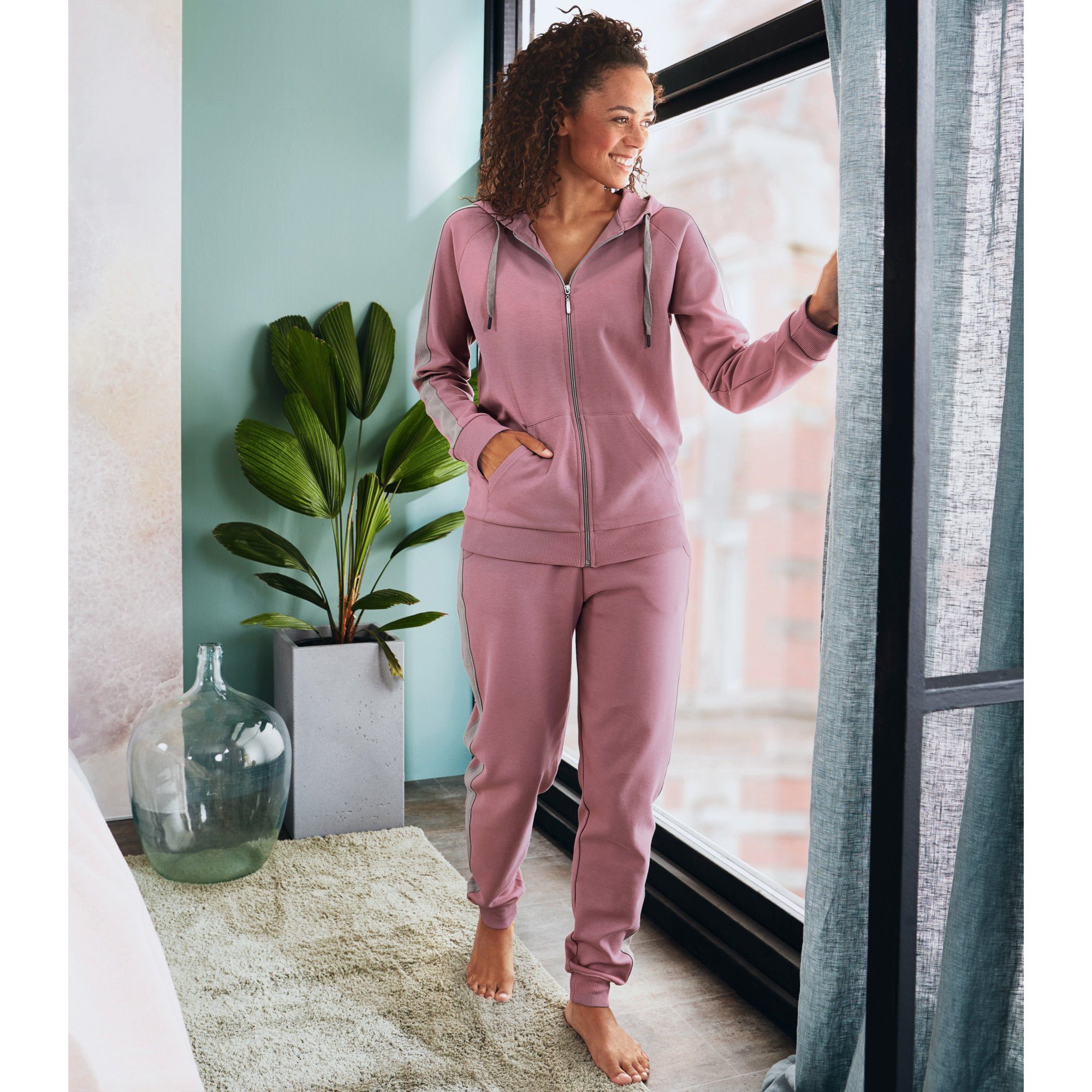 Erwin Müller Sweatjacke Damen-Freizeitjacke Uni