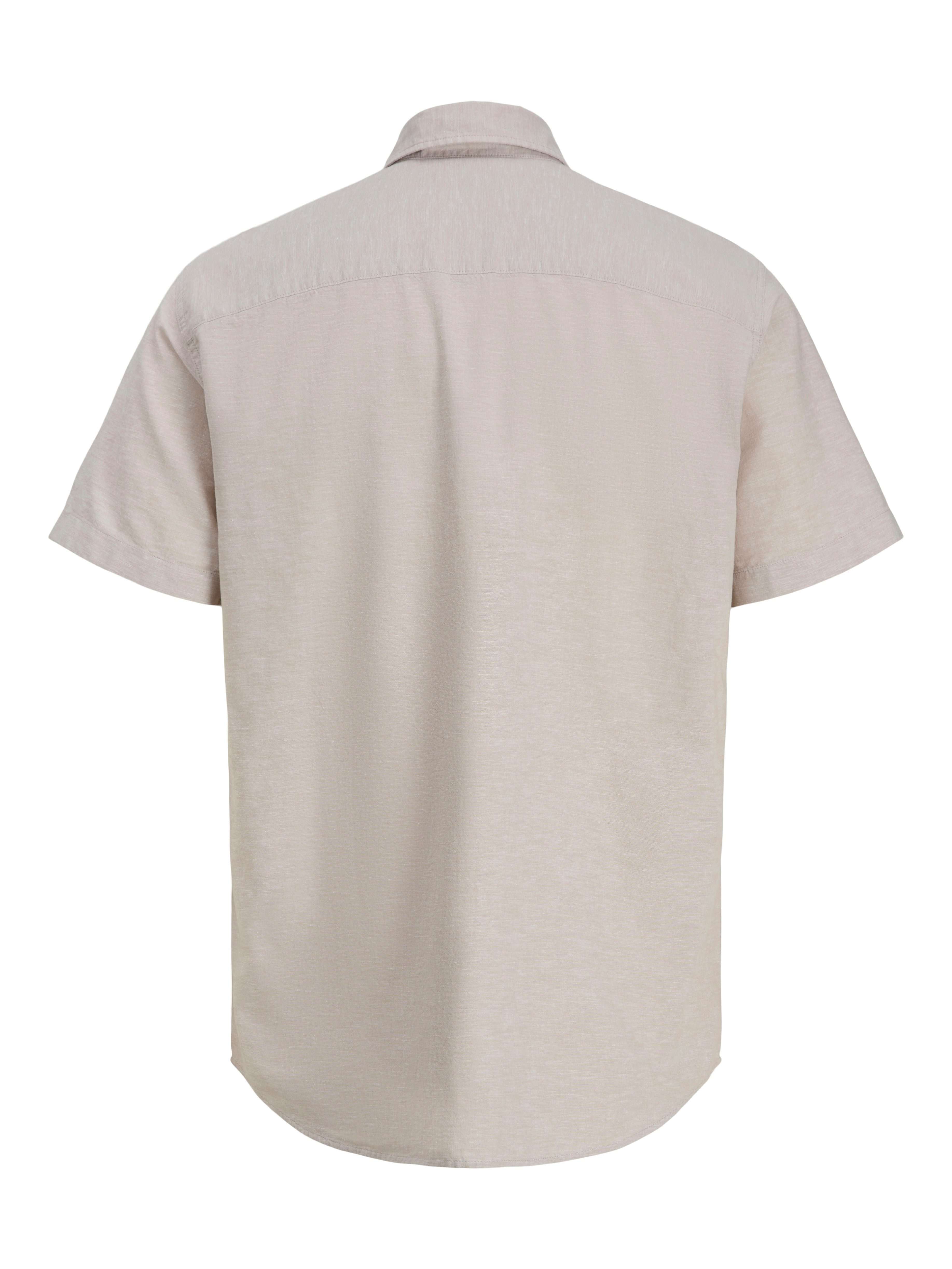 Jack & Jones Kurzarmhemd JJEBREEZE LINEN BLEND SHIRT S/S SN mit Leinen – Bild 5 von 5