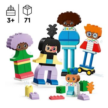 LEGO® Konstruktionsspielsteine Baubare Menschen mit großen Gefühlen (10423), LEGO DUPLO Town, (71 St), Made in Europe