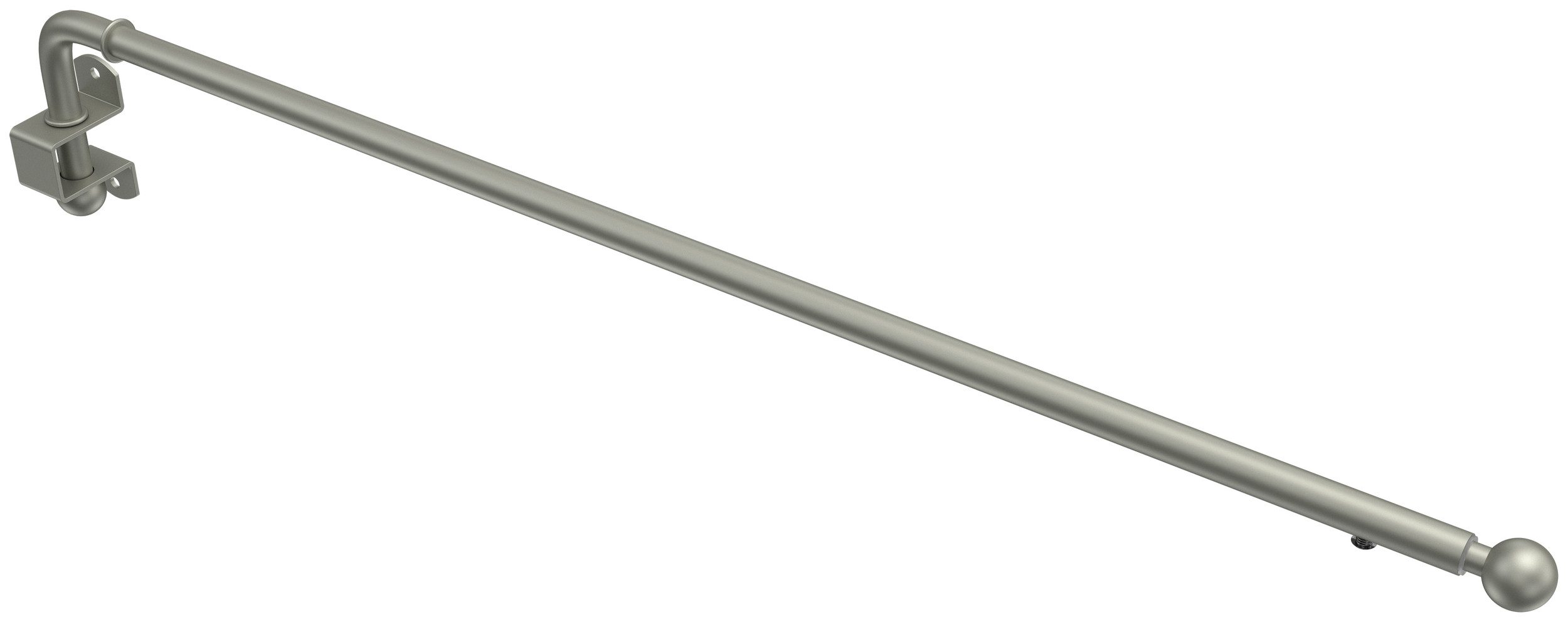 INTERDECO Schwenkstange Cassina, ausziehbar, Wandmontage, Metall, Chrom mat günstig online kaufen