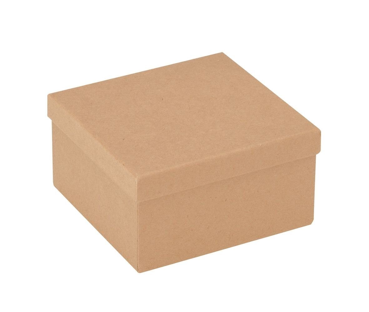 Glorex Geschenkpapier Glorex Quadratbox /Pappe 125 x 125 x 65 mm