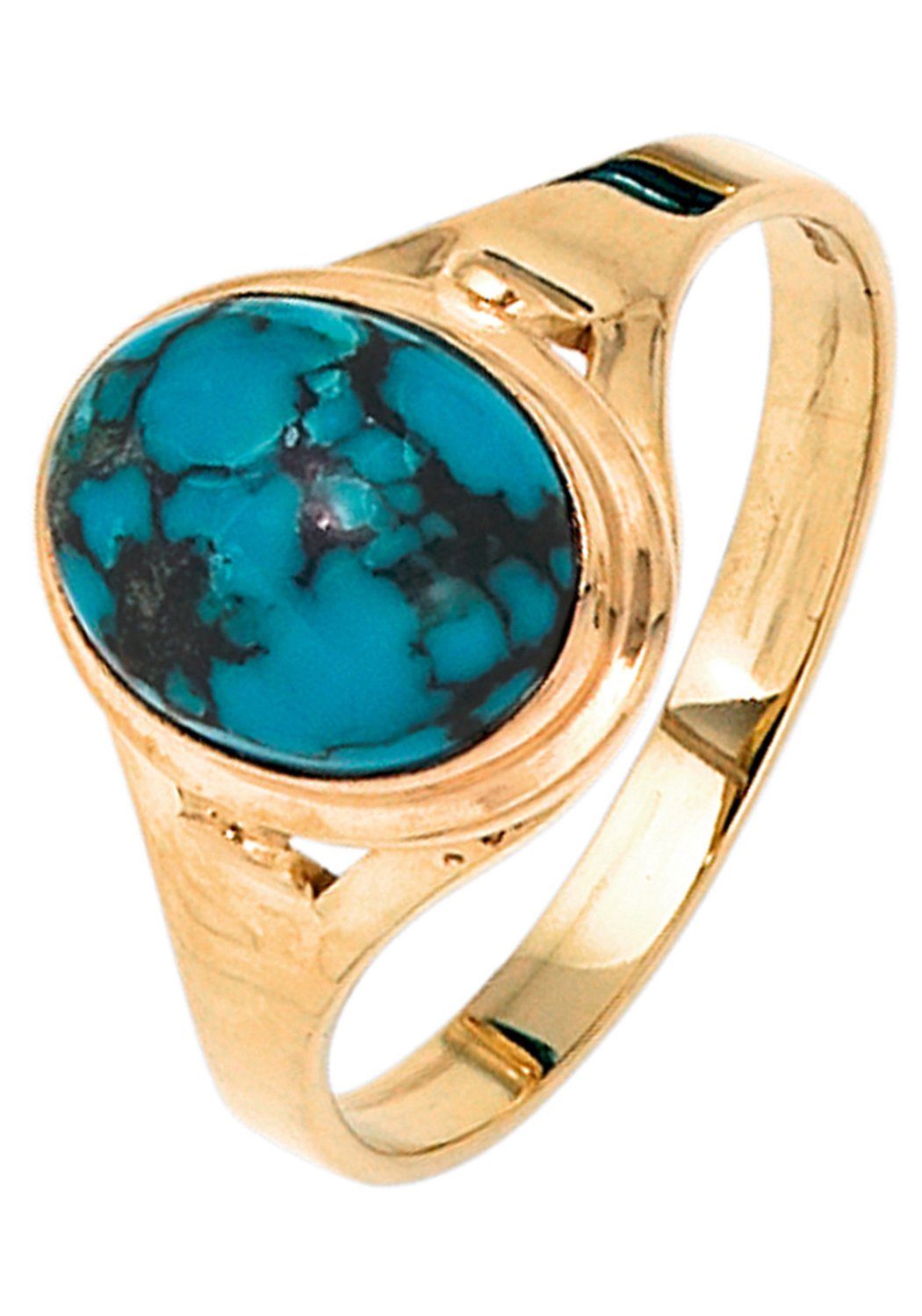JOBO Goldring Ring mit Türkis, 585 günstig online kaufen