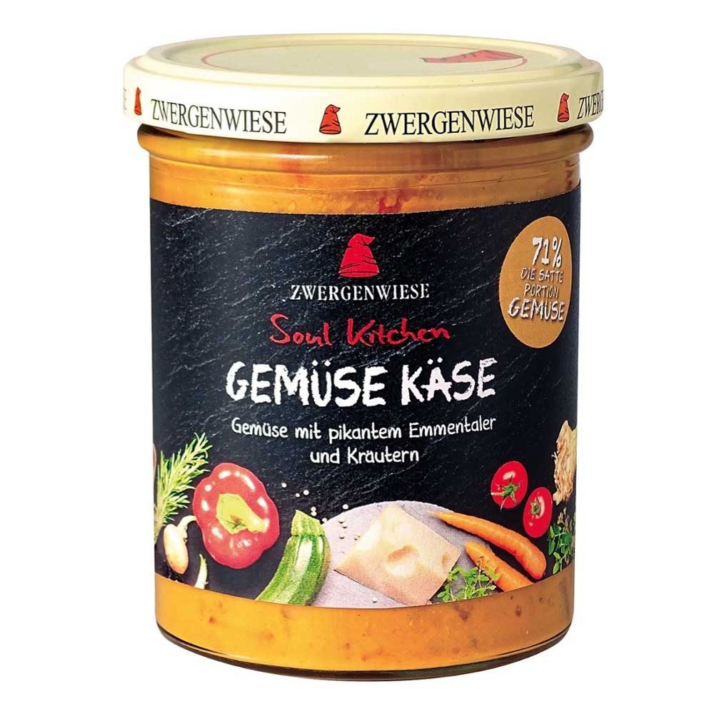 Zwergenwiese Fertiggericht Soul Kitchen - Gemüse Käse 370g