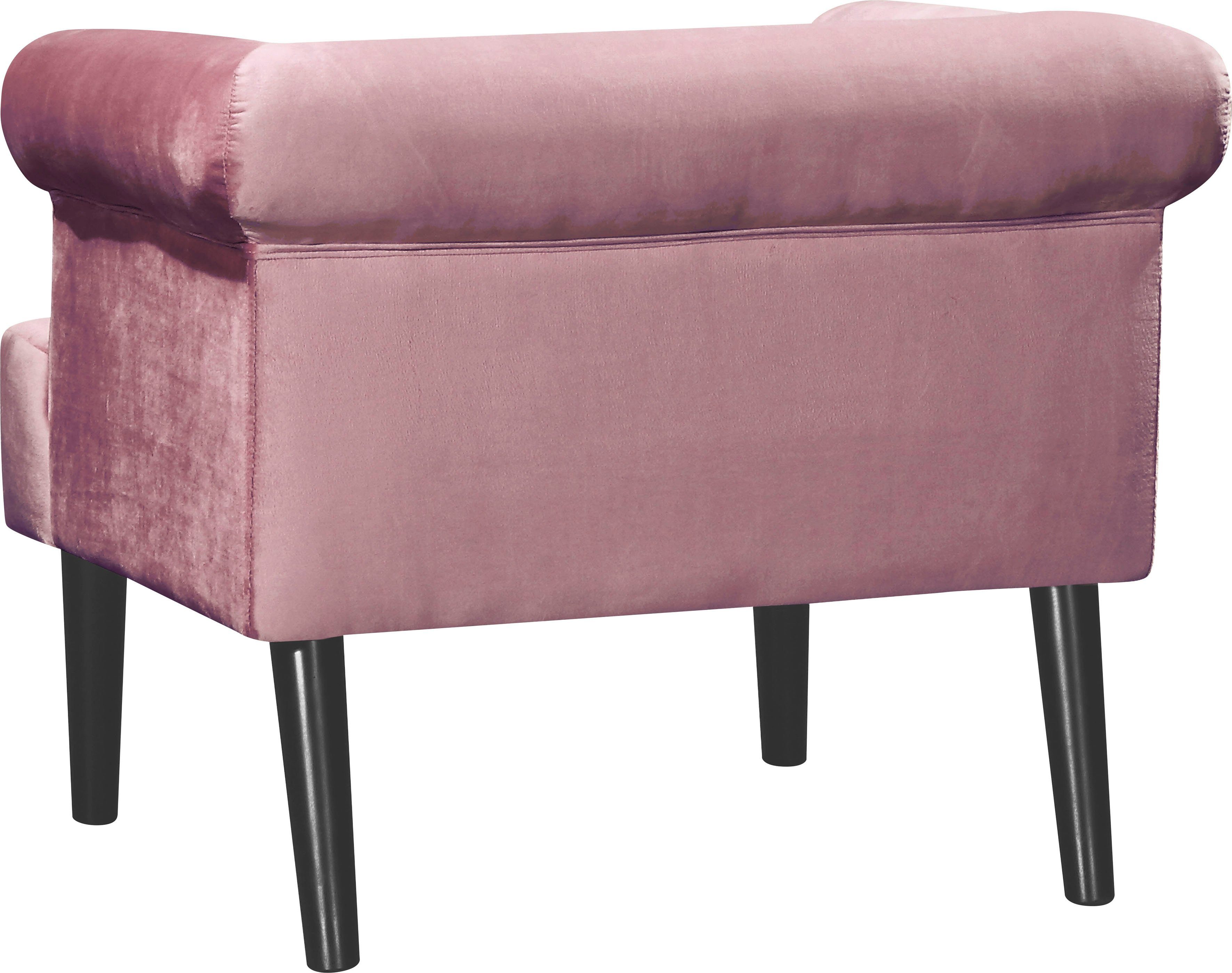 ATLANTIC home collection Sessel Charlie, Loungesessel mit Wellenunterfederung