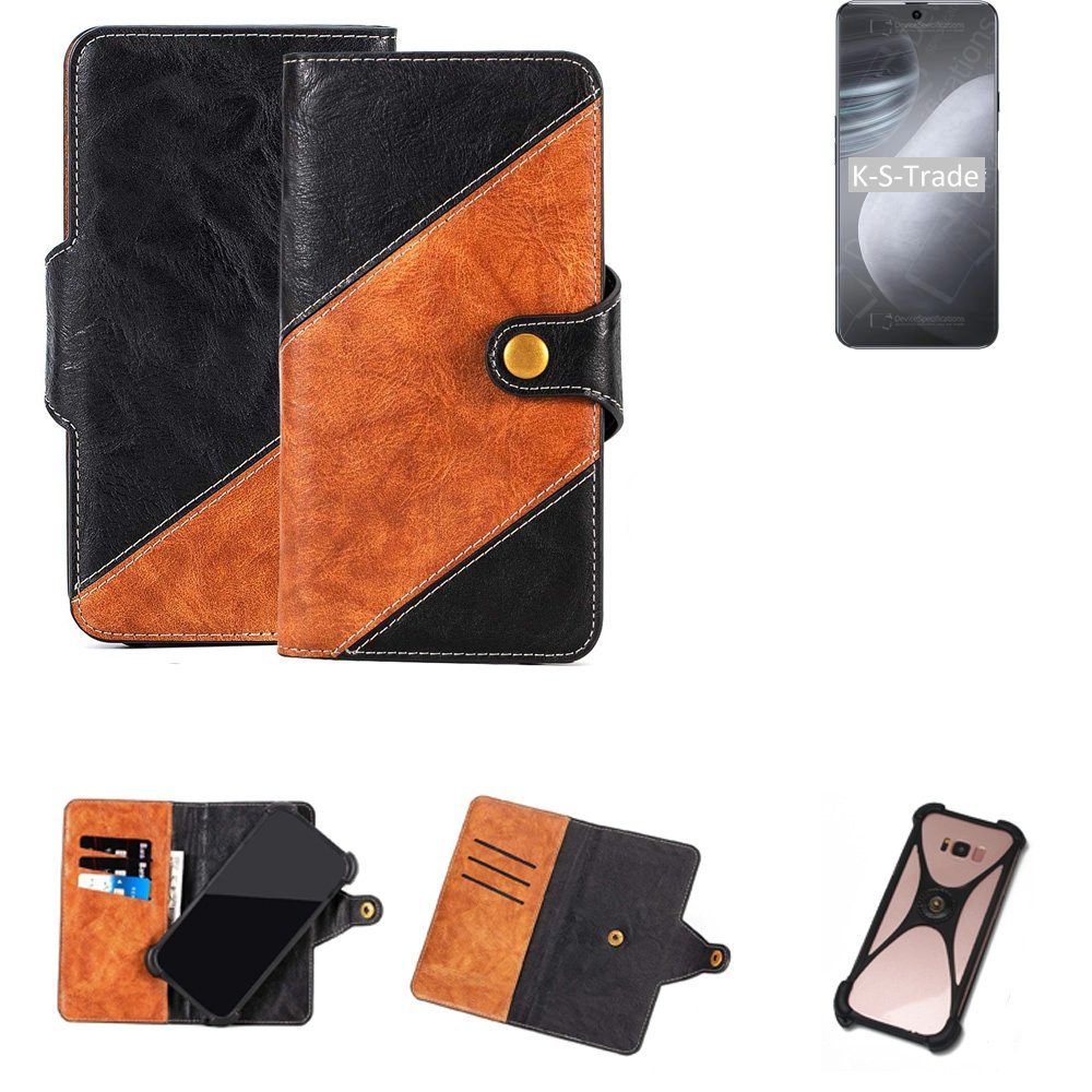 K-S-Trade Handyhülle für Cubot X50, Handyhülle Schutzhülle Bookstyle Case Wallet-Case Handy Cover