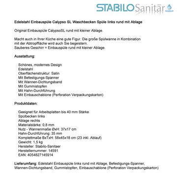 Stabilo Sanitär Küchenspüle, 58/17.5 cm