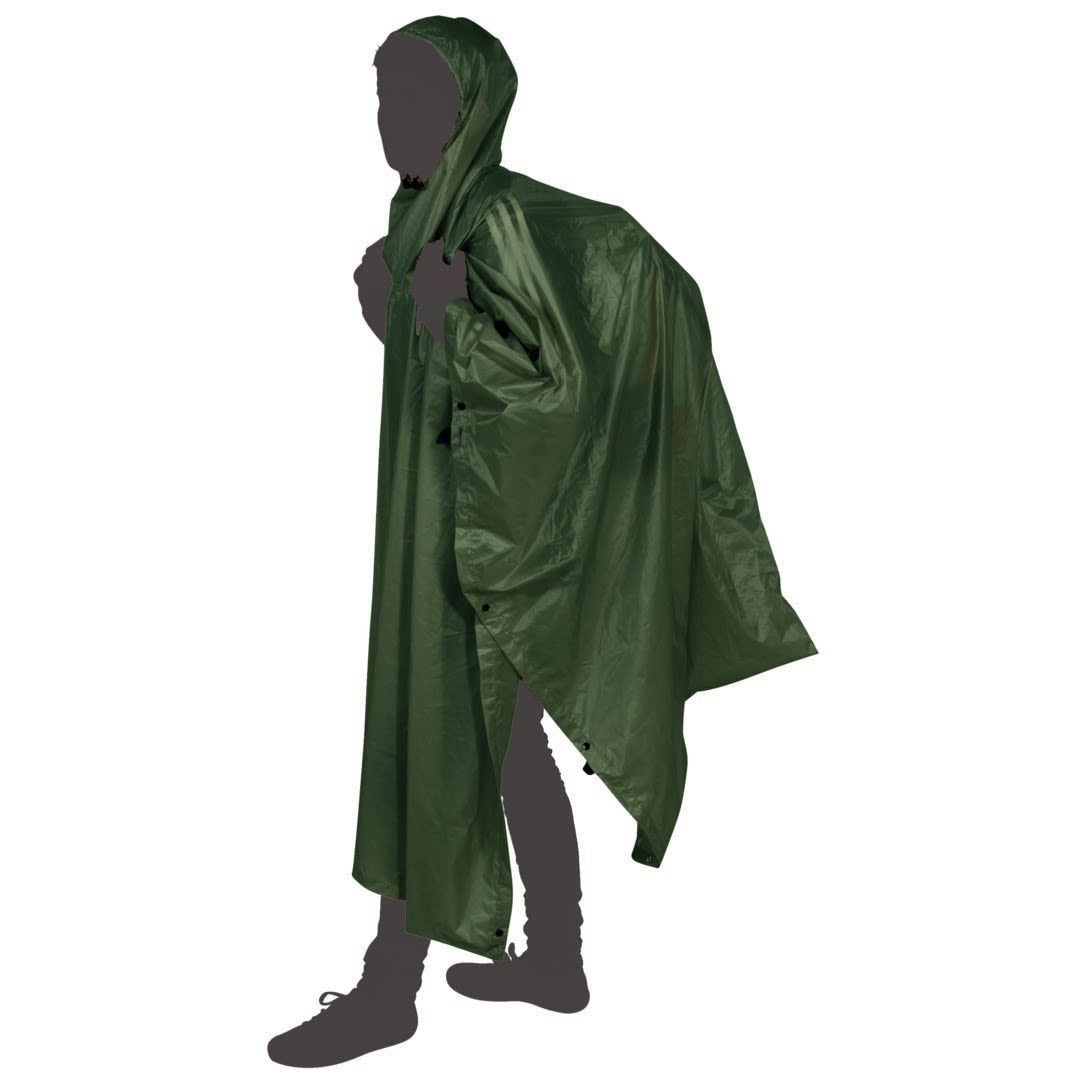 Bach Regenmantel Bach Tarp Poncho Parka, Vielseitiger ultraleichter 3-in-1  Poncho | Regenmäntel