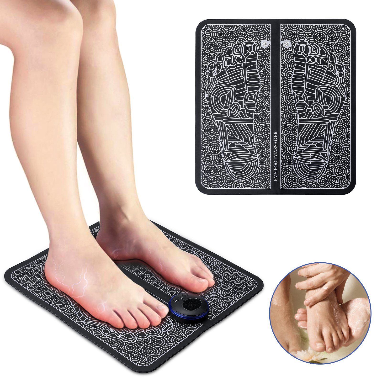 Insma Fußmassagegerät, Fußmassageräte, EMS Elektrisches Fußmassagegerät, 6  Modi, 9 Einstellbare Frequenzen, Tragbare USB wiederaufladbare online  kaufen | OTTO