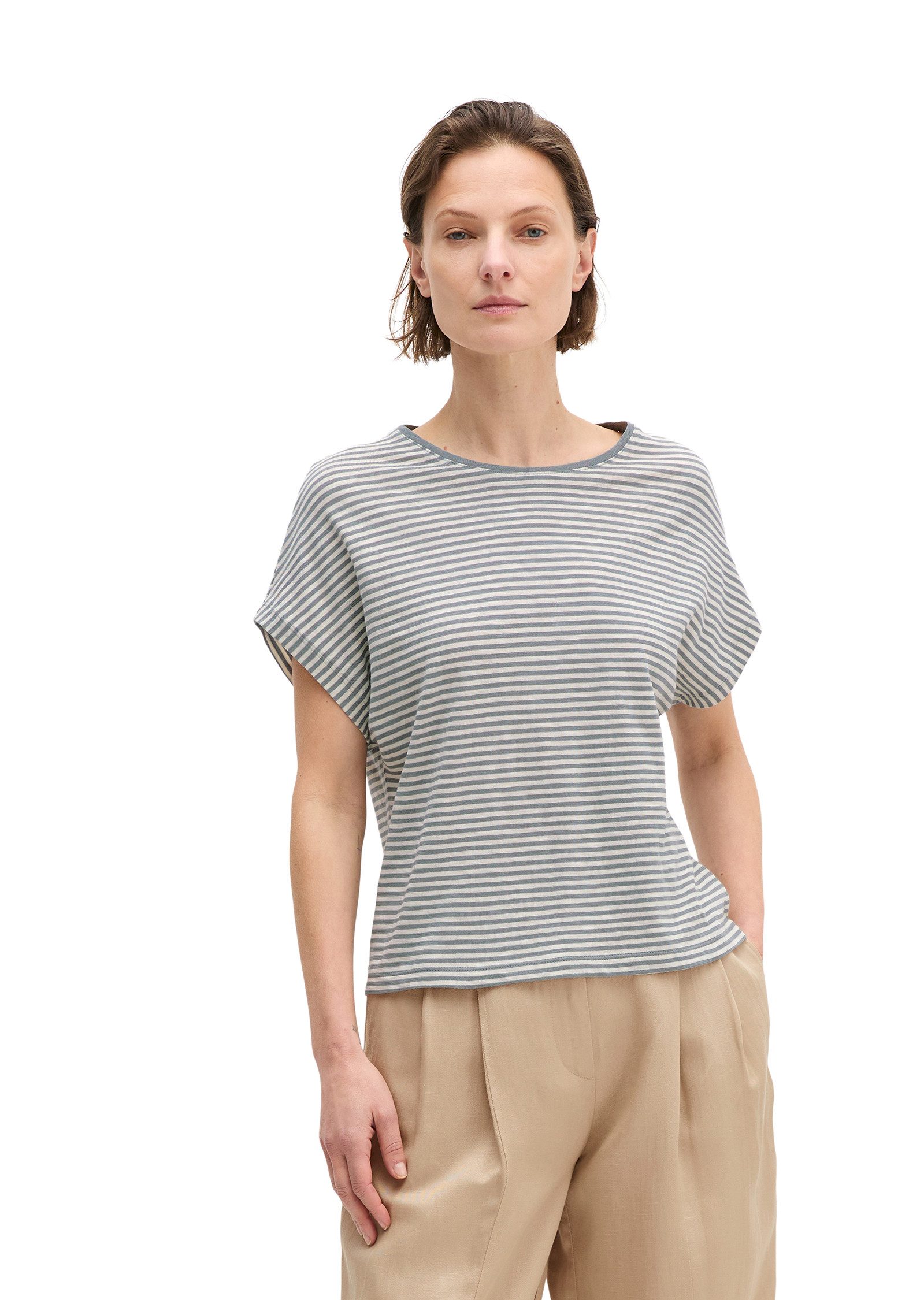 Marc O'Polo T-Shirt Gestreift, regular aus Baumwoll-Single-Jersey günstig online kaufen