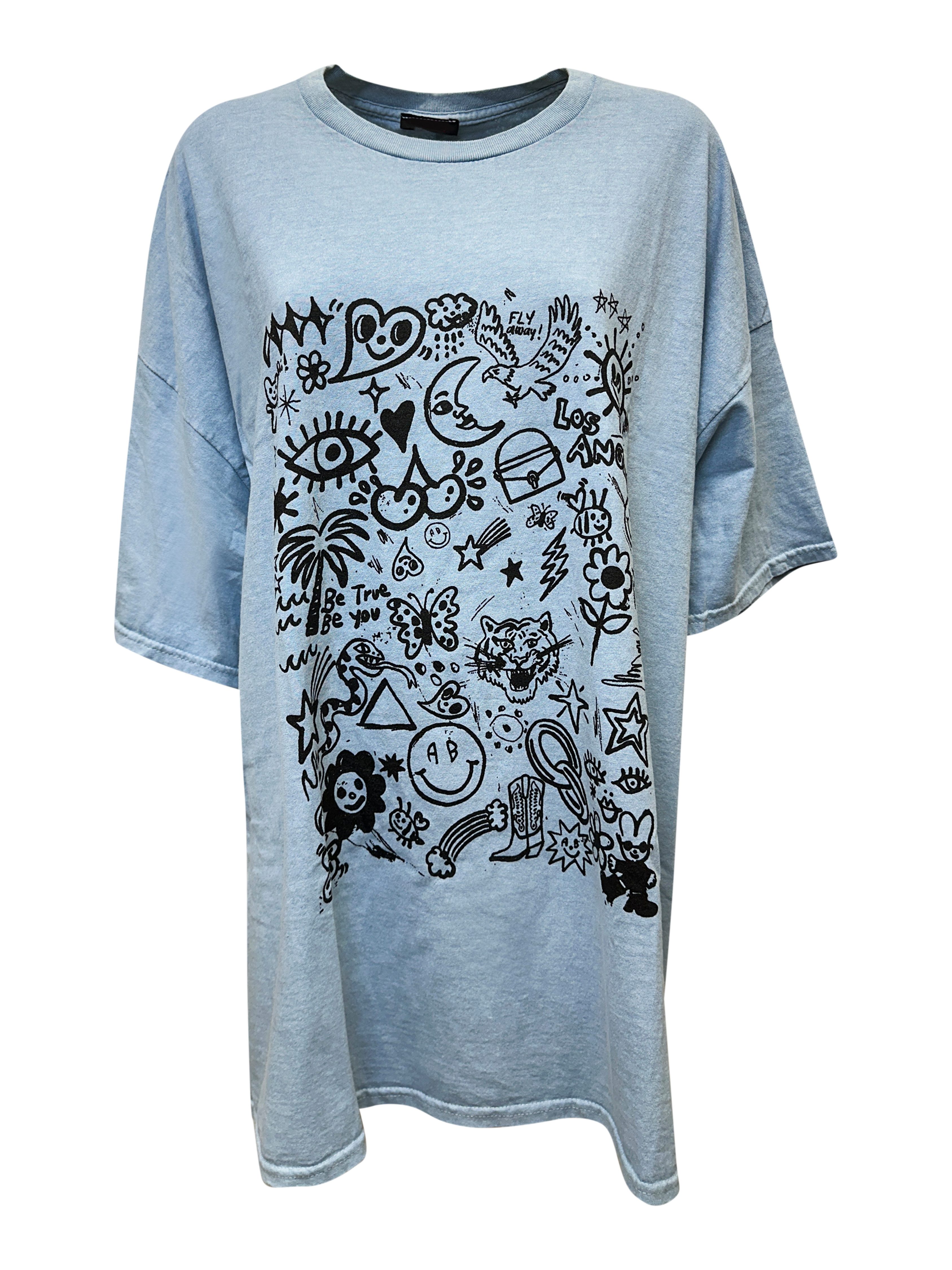 Worldclassca T-Shirt Worldclassca Oversized Print T-Shirt günstig online kaufen