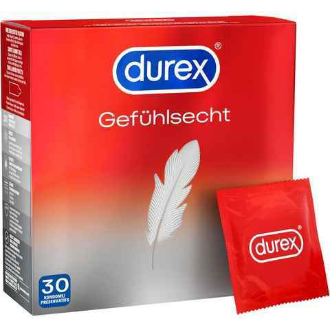 durex Kondome Gefühlsecht Ultra Packung, 30 St.