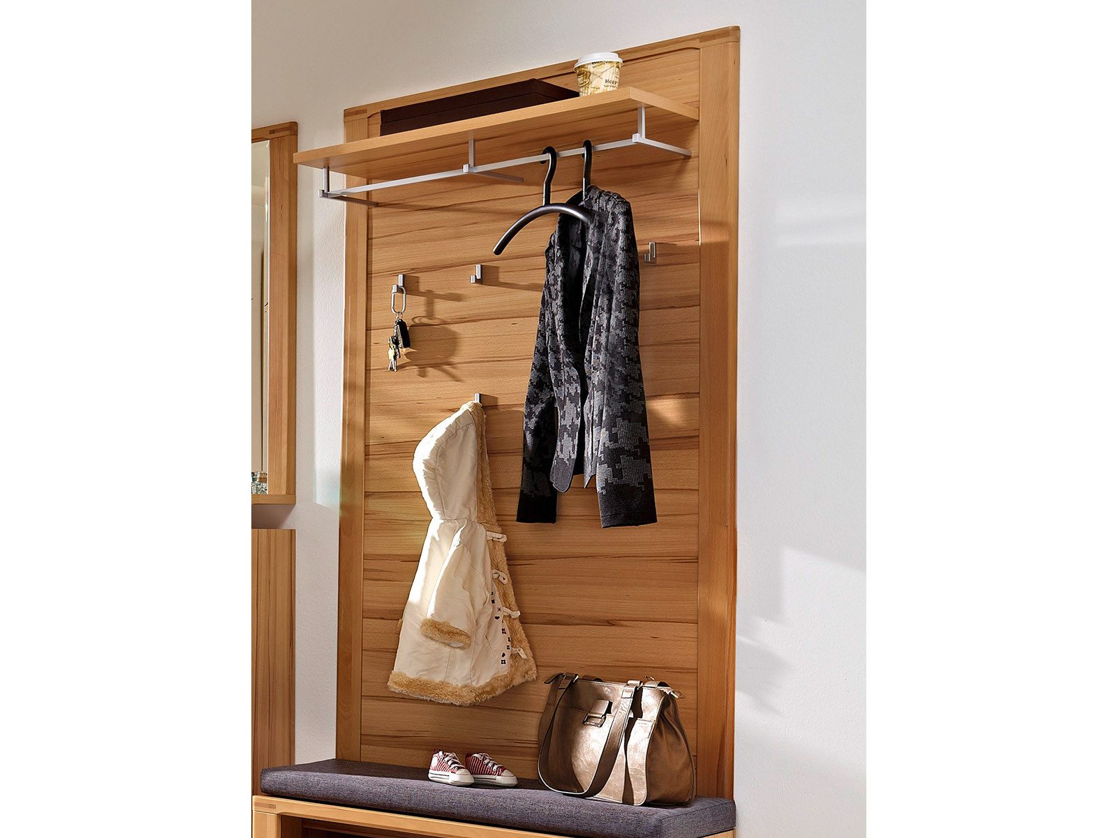 freiraum Garderobenpaneel Nature Plus, 90 x 160 x 32 cm (B/H/T)