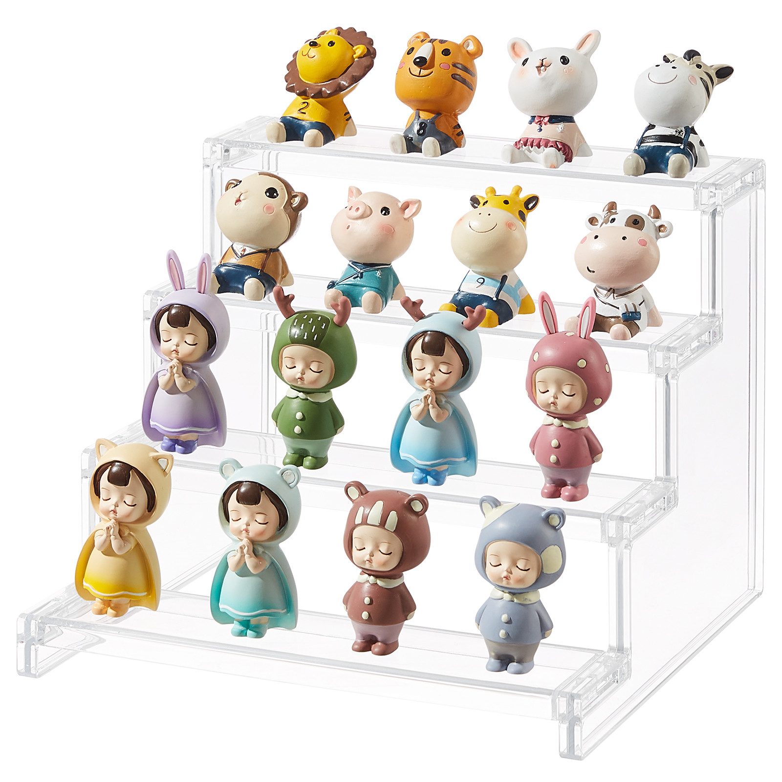 Lifewit Stufenregal Transparenter Kunststoff Ausstellungsständer zur kleine günstig online kaufen