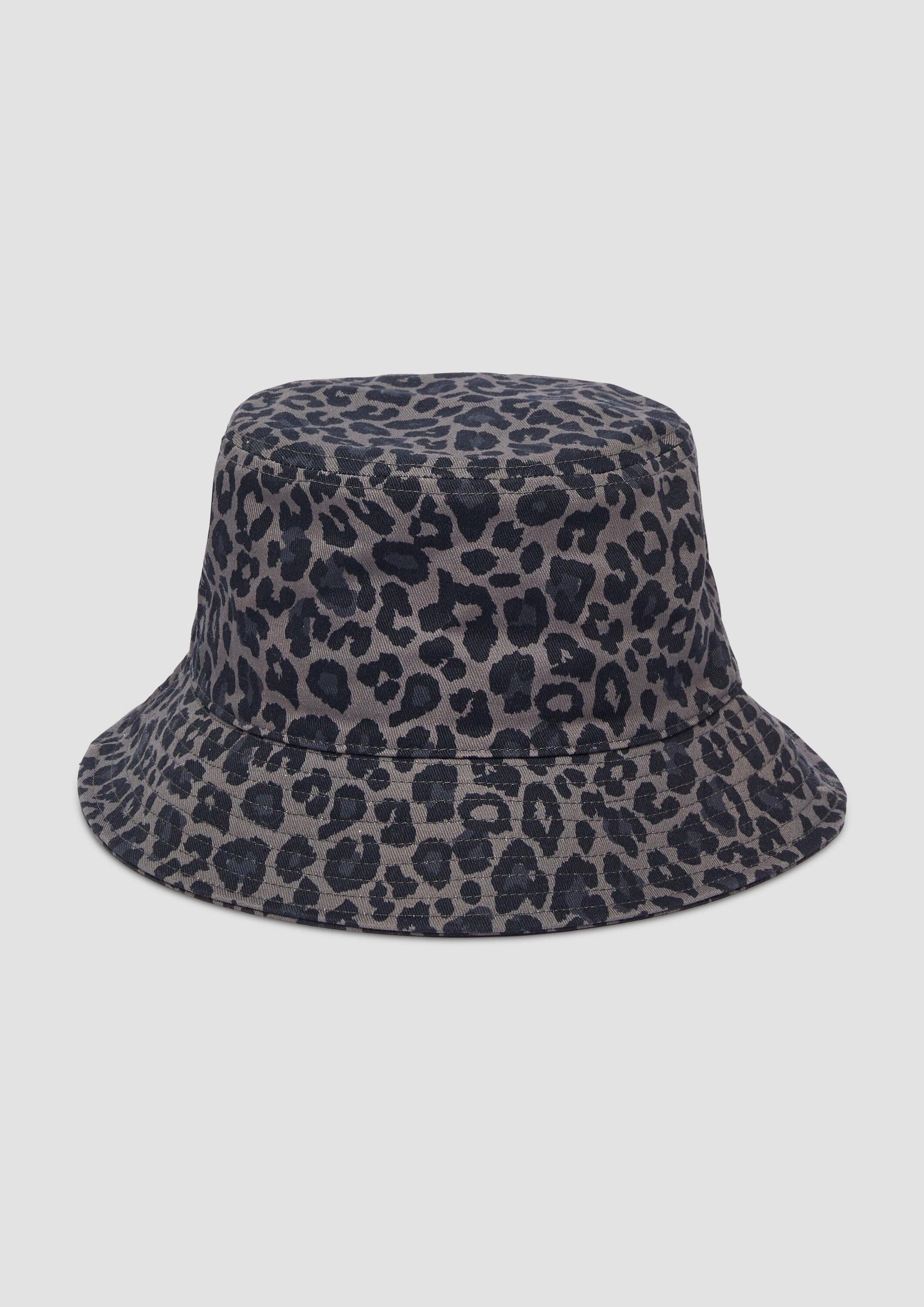 s.Oliver Filzhut Hut  Bucket Hat mit Animal-Muster (1-St)