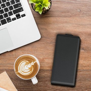 EAZY CASE Handyhülle Flipcase für Xiaomi Redmi Note 9T 6,53 Zoll, Tasche Klapphülle Handytasche zum Aufklappen Etui Kunstleder Schwarz