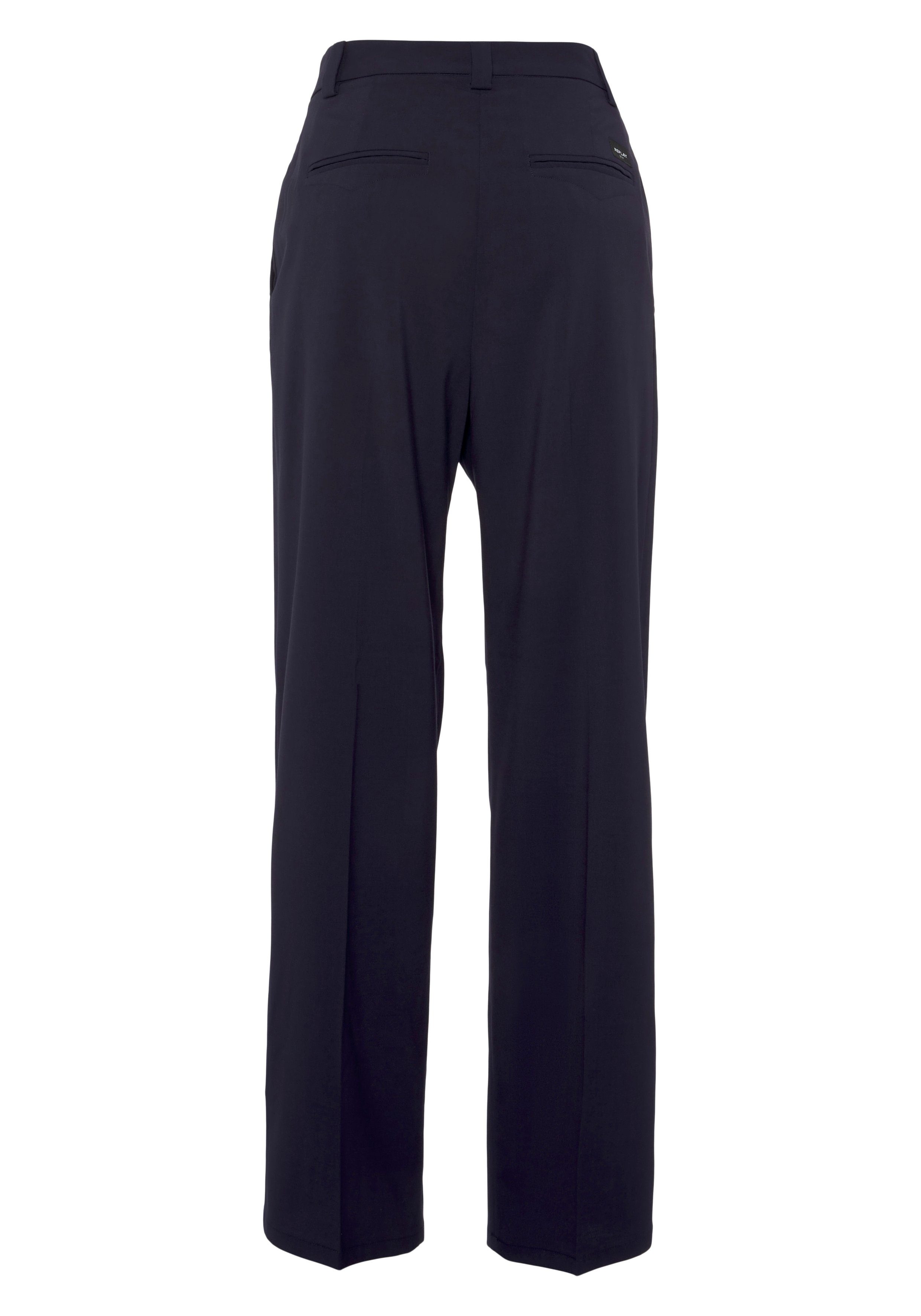 blue Replay Bundfaltenhose