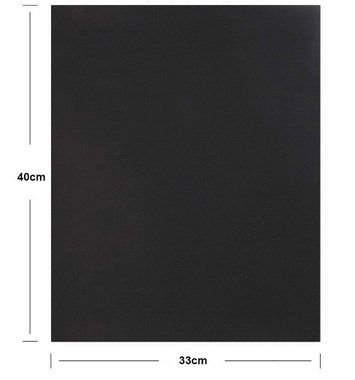 Alster Herz Backmatte 4x GRILLMATTE Grillunterlage Backmatte, hitzebeständig antihaft H064, (4-tlg., schwarz), ideal für Backblech, Gasgrill und Holzkohle