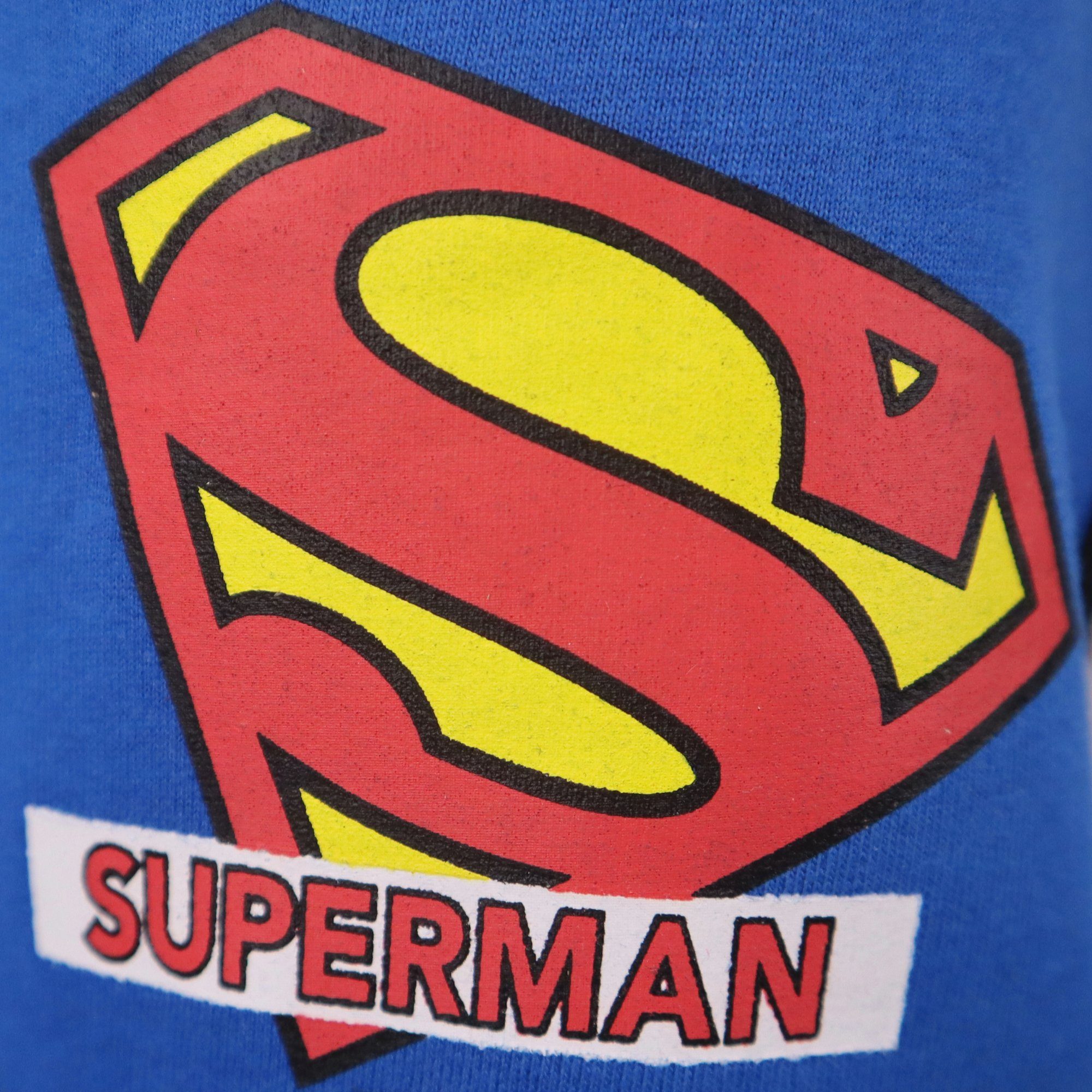 bis Superman DC 104 Comics Jogginghose Kinder Sporthose Blau Baumwolle Jungen Gr. 134, 100%