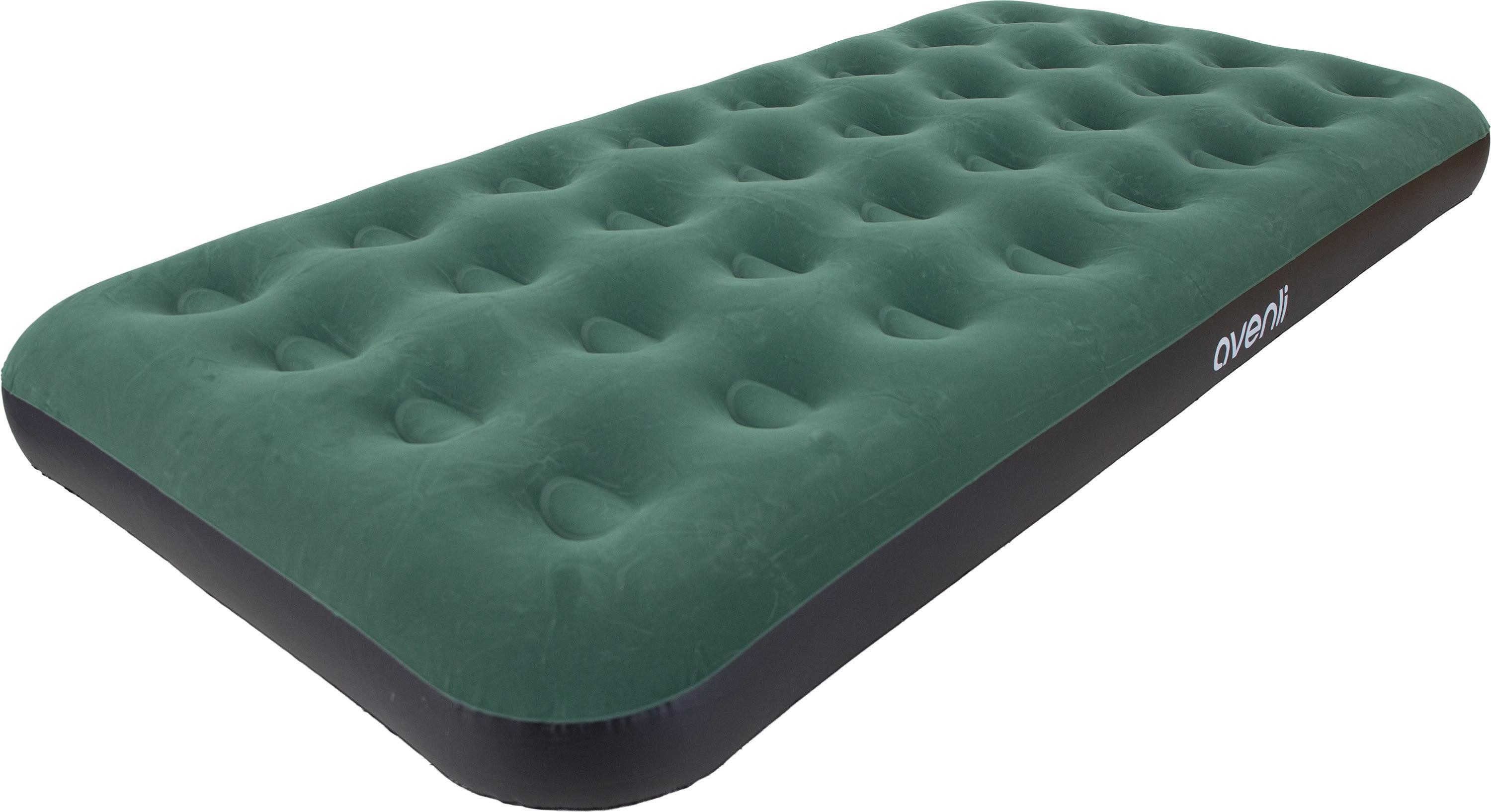 Avenli Luftbett Luftmatratze Camping für 1 Person grün 191x99x22cm Twin-Size, (Gästebett aufblasbar Ideal als Reisebett oder Isomatte, 1-tlg., Campingmatratze ohne Pumpe), für Indoor und Outdoor mit beflockter Oberfläche