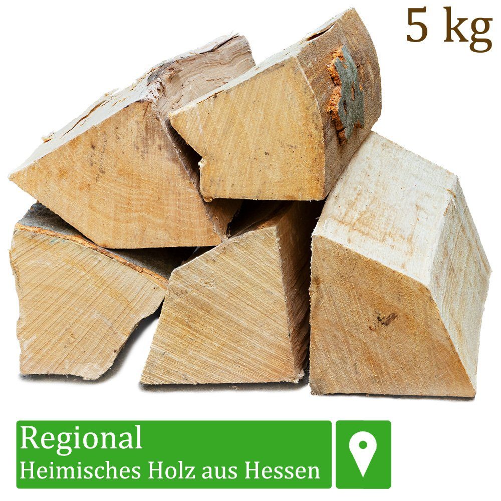 Flameup Kaminholz Brennholz Kaminholz Holz 5-500kg Ofen Kamin Kaminofen Buche 25 cm, 5 kg
