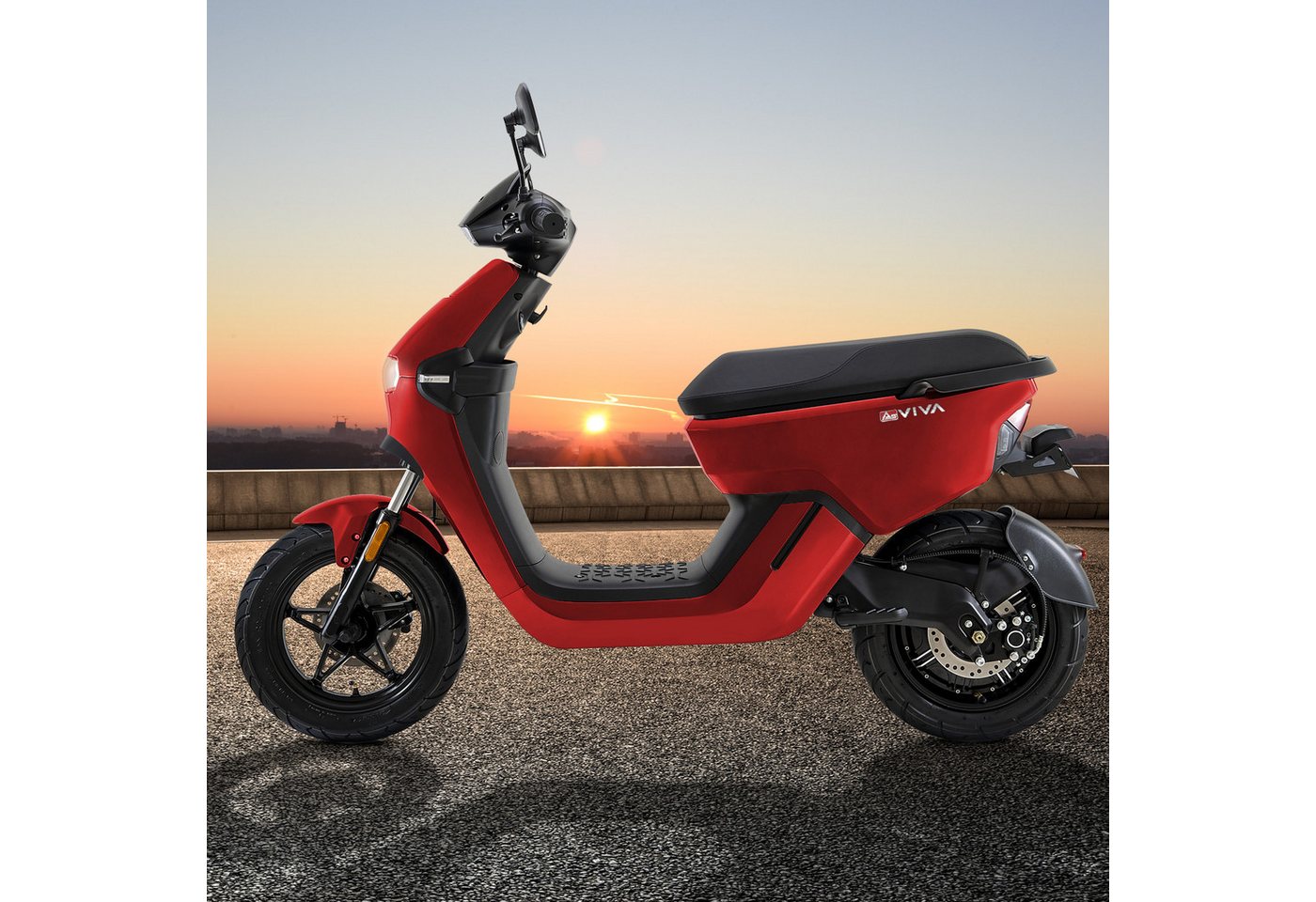 Thumbnail - AsVIVA E-Motorroller EM1 Elektroroller – 1200W Bosch-Motor, 45 km/h, 60V Akku, LED, Alarm, 1200 W, 45 km/h, EM1 1200W 45...