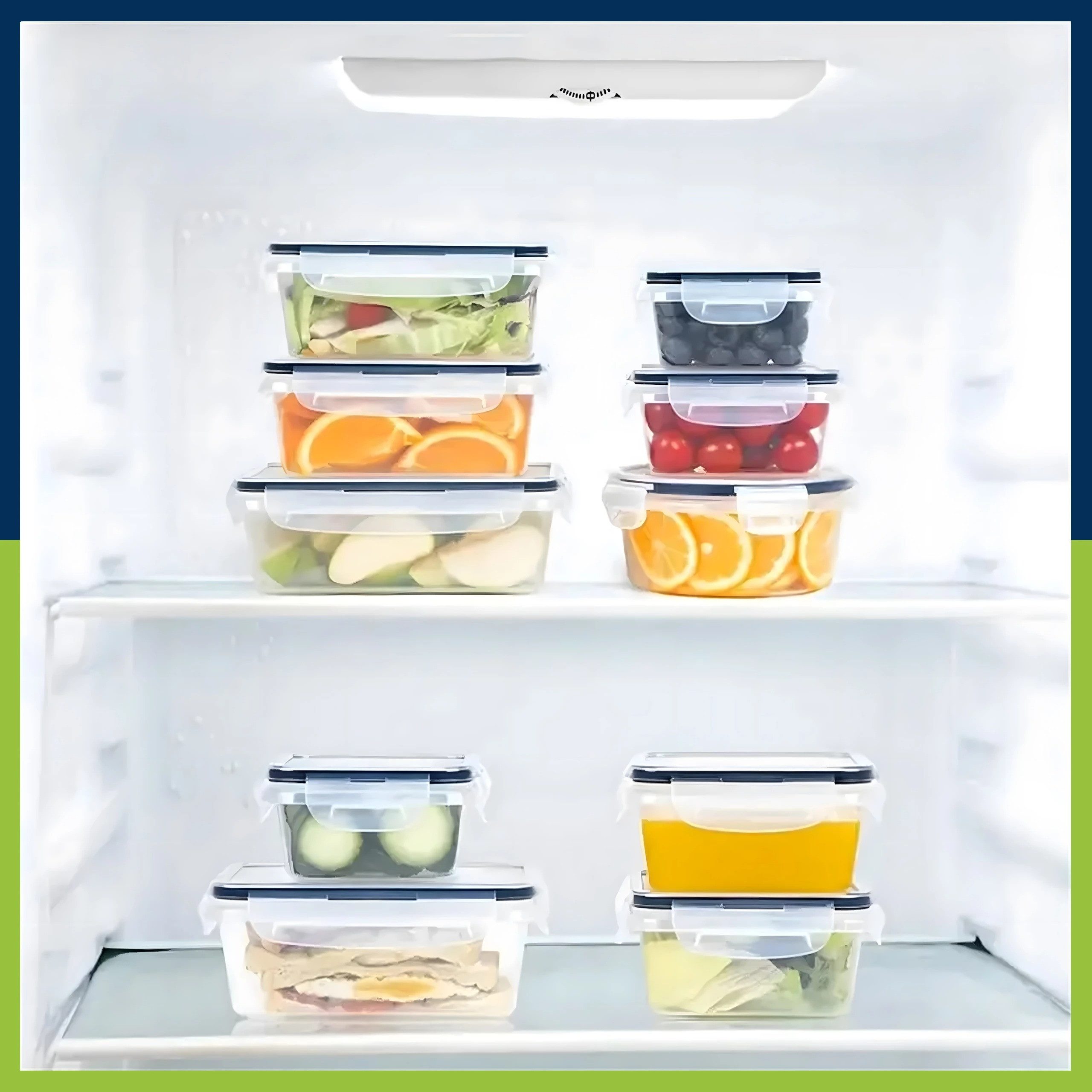 Realb2b Vorratsdose 12x Lunchbox Set mit Deckel Kunststoffbehälter Frühstücksoxen, (12-teiliges Kunststoffbehälter mit Deckel-Set für Lebensmittelaufbewahrung, BPA-frei, 12-tlg., Set mit verschiedenen Größen für Schule, Büro, Zuhause und Outdoor), Hochwertiger Kunststoff, Lebensmittelsicher, hitze- und kältebeständig