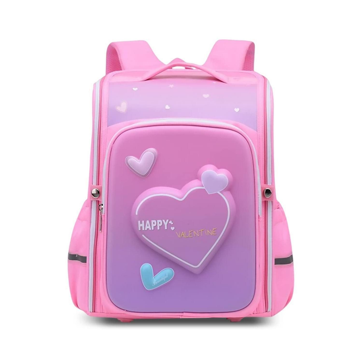 LuxusKollektion Schulranzen Schulrucksack Grundschule Rosa Herz Ergonomisch