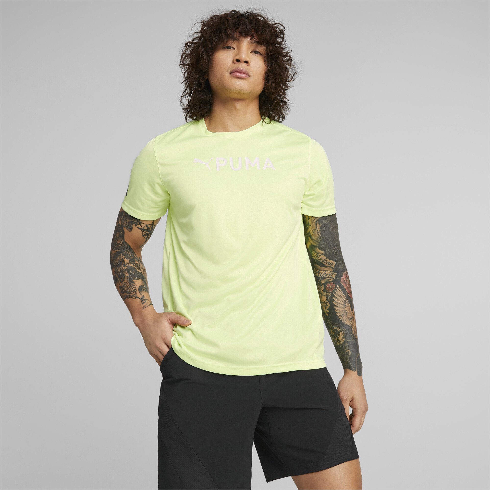 Trainings-T-Shirt PUMA PUMA Herren Trainingsshirt Fast Yellow Fit