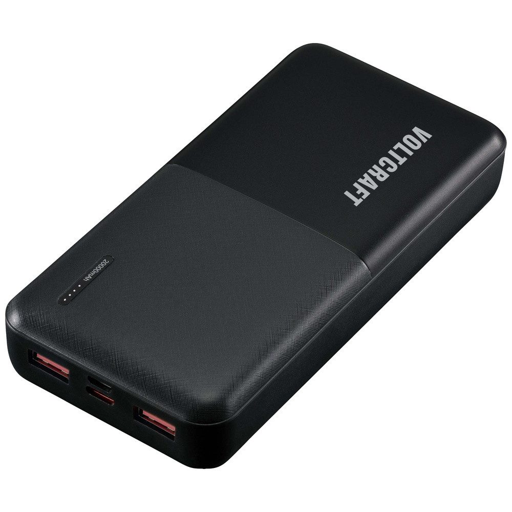 VOLTCRAFT VOLTCRAFT PB-19C-M Powerbank 20000 mAh USB PD, Quick Charge LiPo Schw Powerbank 20000 mAh