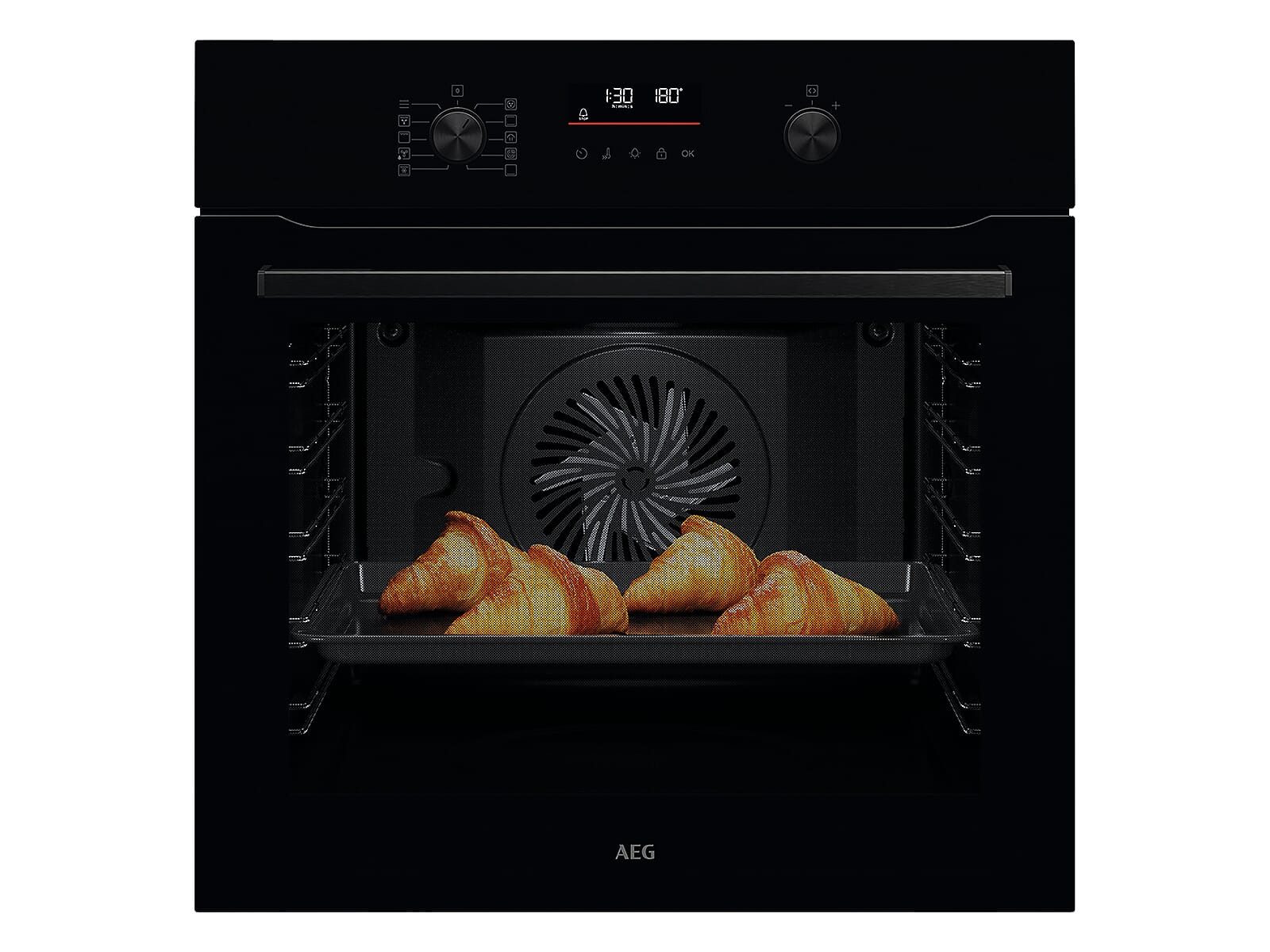 AEG Einbaubackofen, mit kein Auszug vorhanden, Pyrolyse-Selbstreinigung