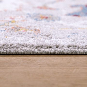 Teppich Wohnzimmer Teppich Kurzflor Orientalische Abstrakte Optik, TT Home, Läufer, Höhe: 13 mm
