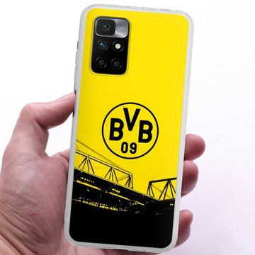 DeinDesign Handyhülle Borussia Dortmund BVB Fanartikel Stadion Schwarz-Gelb - BVB, Xiaomi Redmi 10 Silikon Hülle Bumper Case Handy Schutzhülle