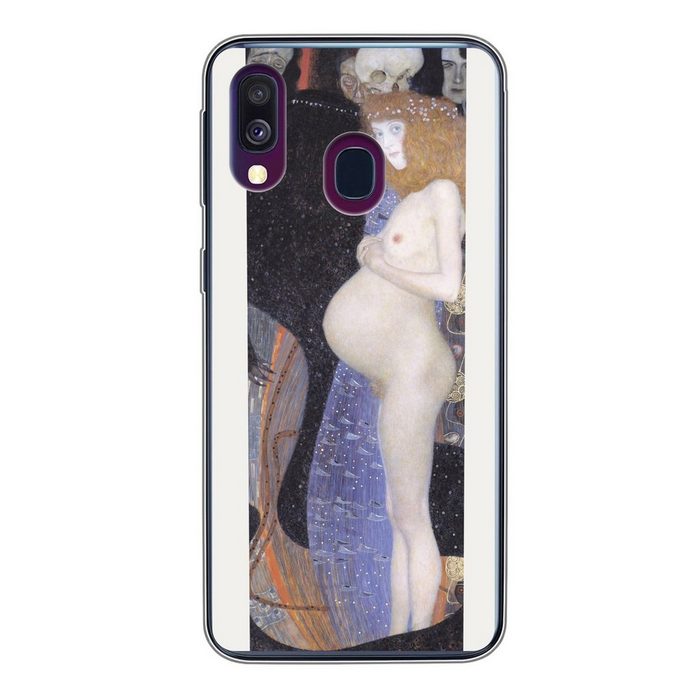 MuchoWow Handyhülle Hoffnung I - Gustav Klimt Handyhülle Samsung Galaxy A40 Smartphone-Bumper Print Handy