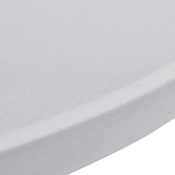 vidaXL Tischdecke Stehtischhussen 4 Stk Ø 80 cm Weiß Stretch Stehtisch Party Hochzeit