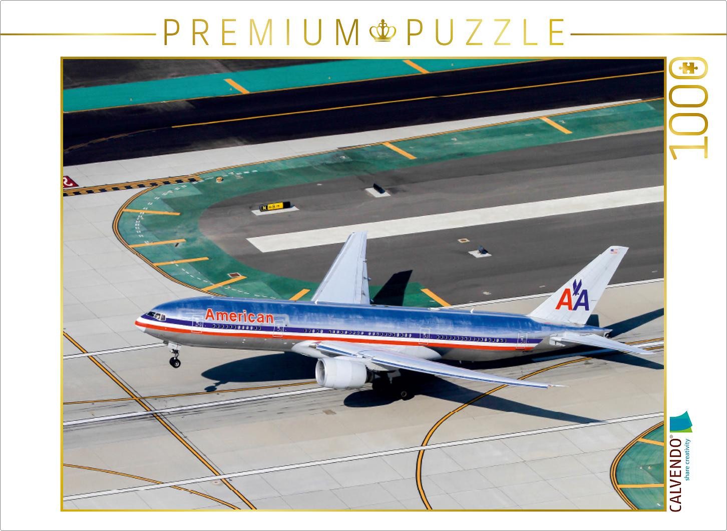 CALVENDO Puzzle CALVENDO Puzzle American Airlines Boeing 777-200 Los Angeles, USA 10, 1000 Puzzleteile