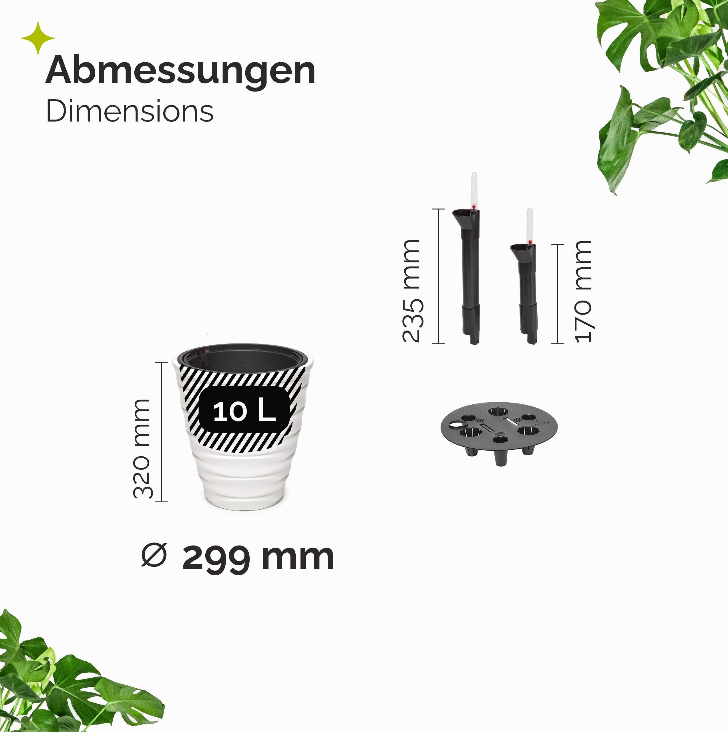 Garronda Blumentopf Blumentopf mit Bewässerungssystem für günstig online kaufen