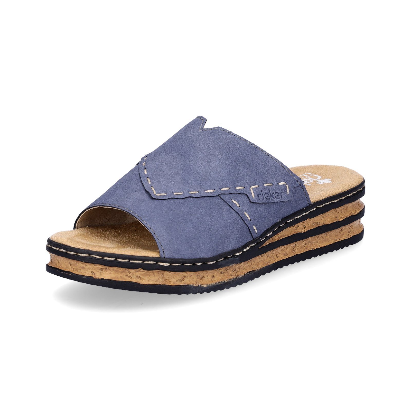 Rieker Rieker Damen Pantolette blau Pantolette