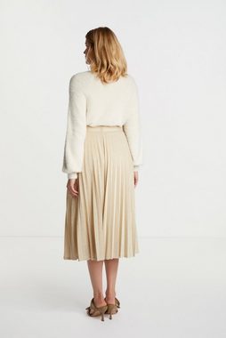 Rich & Royal A-Linien-Rock lurex plissee skirt