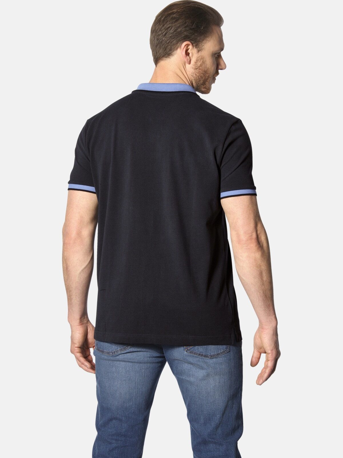 Jan Vanderstorm Poloshirt LAVRANS aus luftigem günstig online kaufen