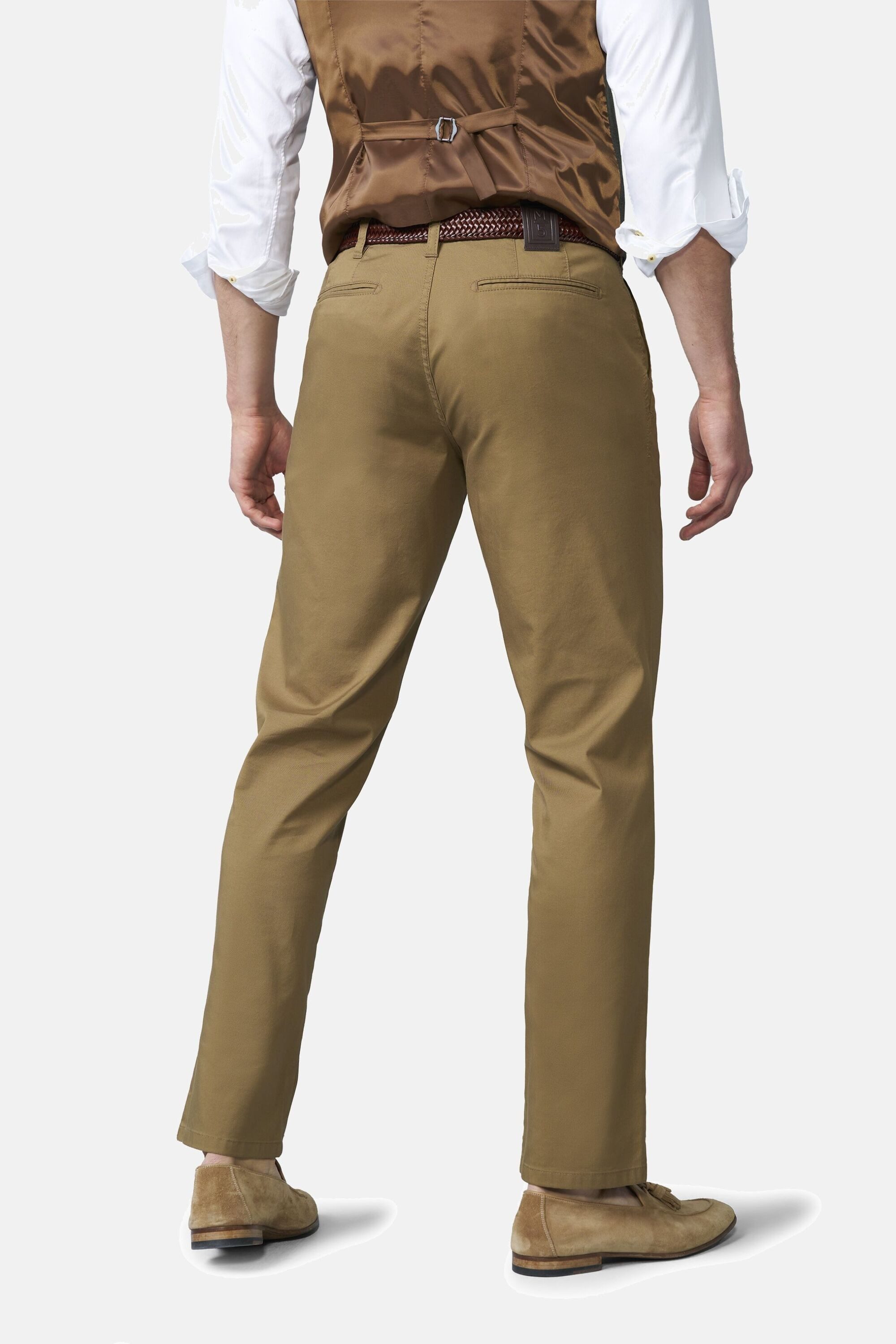 MEYER Chinos M5 Chino 1-6010 mit buntgewebtem Innenfutter