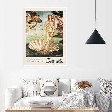 Posterlounge Poster Sandro Botticelli, The Birth of Venus, Wohnzimmer Malerei