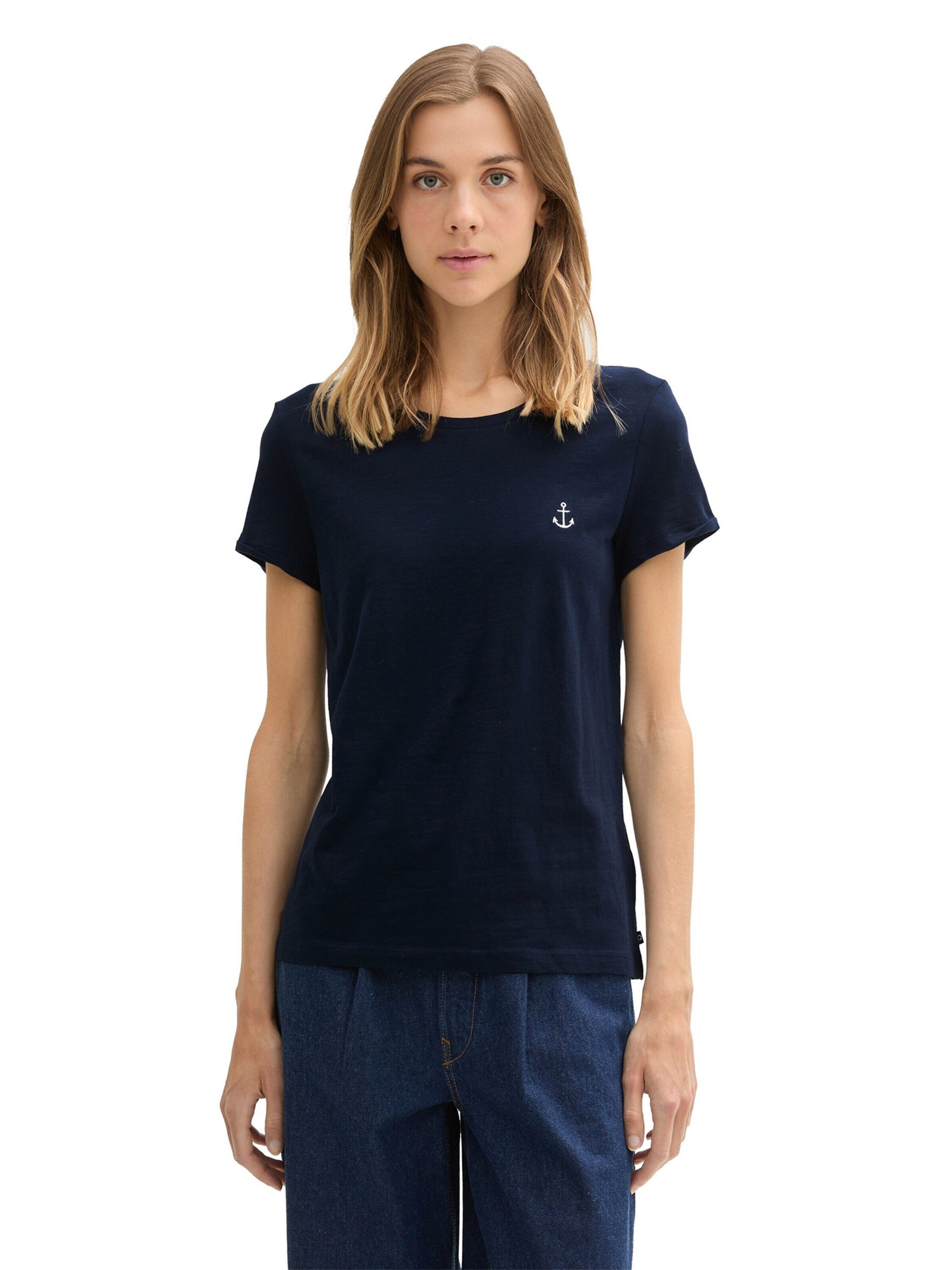 TOM TAILOR Denim T-Shirt (2-tlg) Plain/ohne günstig online kaufen