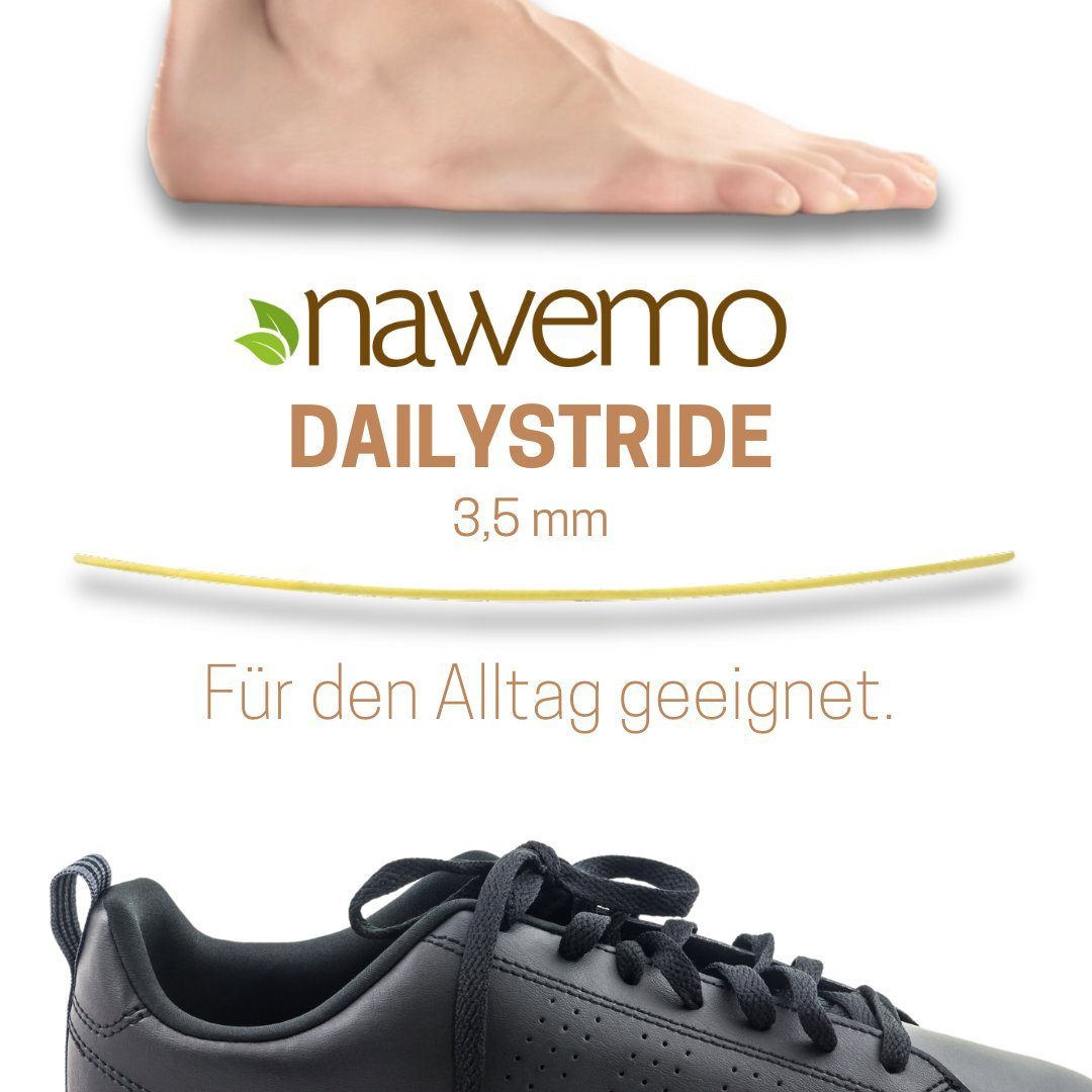 Nawemo Einlegesohlen Zimtsohlen Nawemo "braun", normale Passform, 5er Pack, reduzieren die Schweißbildung, neutralisieren unangenehme Gerüche